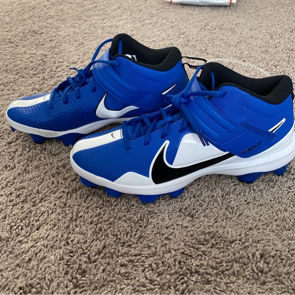 New Nike Force Trout 7 Pro MCS Blue White Baseball Cleats CT0828-402 Size 13 - Picture 5 of 5
